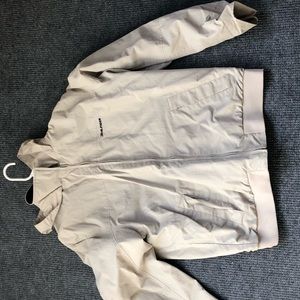 TOMMY H WINDBREAKER COAT LIGHT GRAY